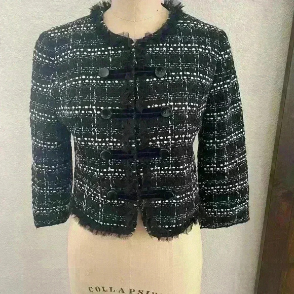 TWENTYONE Size Medium Cute Coco Channel look. Crop Jacket - Picture 1 of 10
